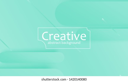 Green background. Fluid shapes. Minimal abstract cover design. Creative colorful wallpaper. Trendy gradient poster. Vector illustration.
