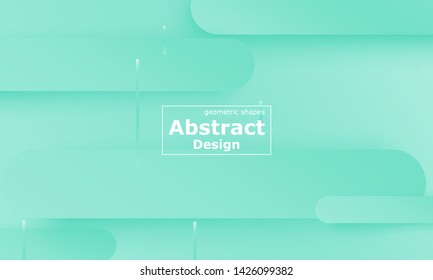 Green background. Fluid shapes. Minimal abstract cover design. Creative colorful wallpaper. Trendy gradient poster. Vector illustration.