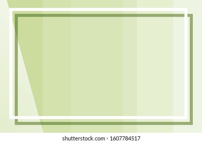 Green background with frame illustration