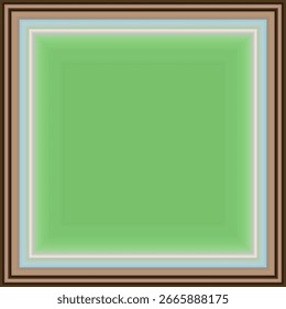 Green background with frame. Plenty of free space for text. Flat vector design.