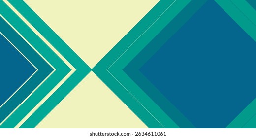 Fondo verde geométrico superposición de papel de capa cortado en oscuro con diseño de espacio