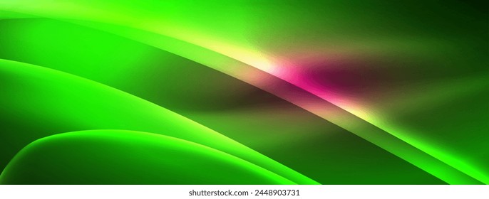 a green background with a glowing line in the middle High quality