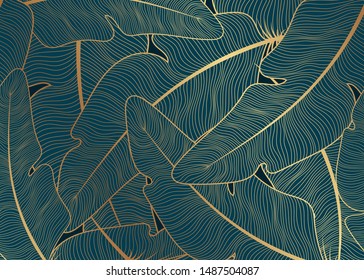 A green background with golden feathers.