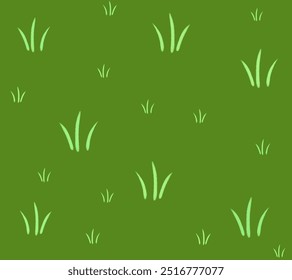 A green background with a grass and a calm background. Seamless abstract pattern with green grass. Seamless floral pattern. Repeating texture of dark shabby sprigs on sage green background.vector
