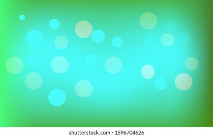 green background with light bokeh