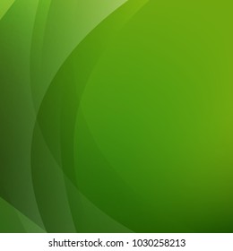 Green Background With Line With Gradient Mesh, Vector Illustration
