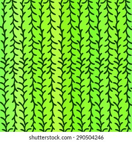 Green background, lines and leaves.