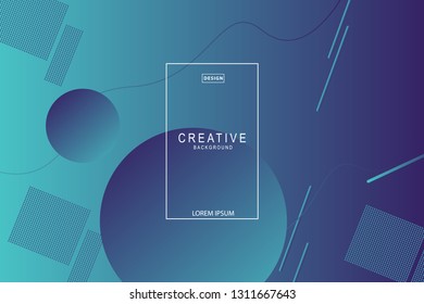 green background. Liquid composition. designs for posters, leaflets, vector illustrations