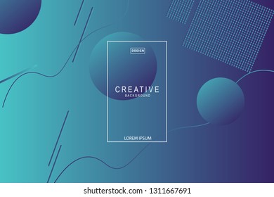 green background. Liquid composition. designs for posters, leaflets, vector illustrations