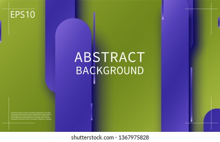 Green background. Material design. Minimal abstract cover. Creative colorful wallpaper. Trendy gradient poster. Vector illustration.