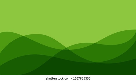 green background , modern gradation flat style. vector eps10