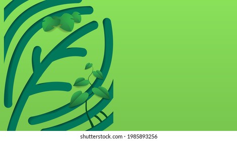 Green background. modern nature background