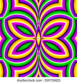 Green background with moth (optical expansion illusion)