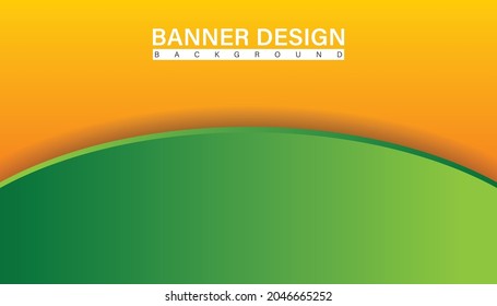 Green background and orange   yellow color composition in abstract  Abstract backgrounds and combination lines   circle dots can be used for your ad banners  Sale banner template    More 
