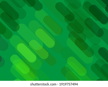 Green background with ovals arranged diagonally. Simple geometric pattern for banners, wallpapers, cards, and covers. Vector