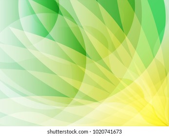 Green background overlap