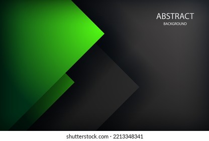 green background overlap dimension grey vector illustration message board for text and message design modern website