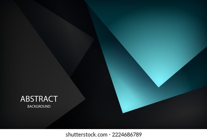 green background overlap dimension grey vector illustration message board for text and message design modern website