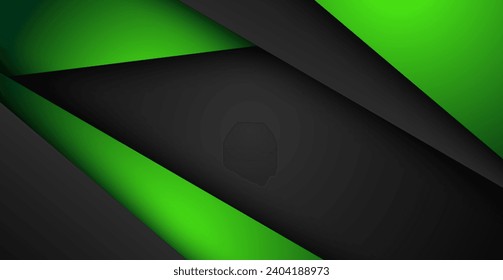 green background overlap dimension grey vector illustration message board for text and message design modern website