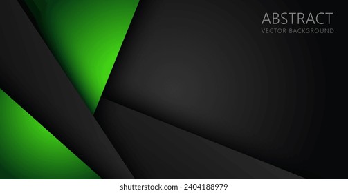 green background overlap dimension grey vector illustration message board for text and message design modern website