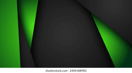 green background overlap dimension grey vector illustration message board for text and message design modern website