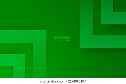 Green background with overlapping dimension and shadow scratch effect for banner, wallpaper, sales banner, poster, abstract green motion backgrounds white space for text