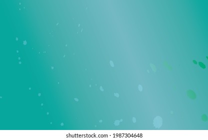 Green background with paint brush