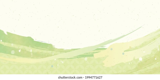 Green background pattern Fresh green matcha