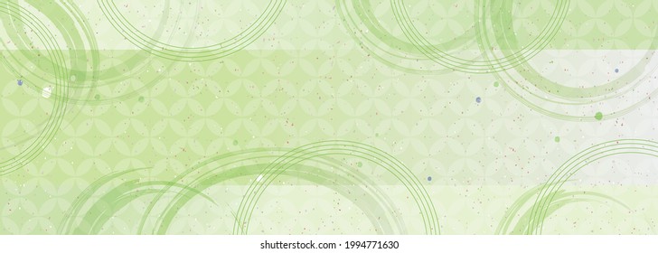 Green background pattern Fresh green matcha
