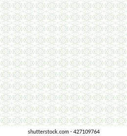 Green background. Pattern, ornament. Seamless. Guilloche. A complex pattern. You can use the certificate, diploma, banknotes.
