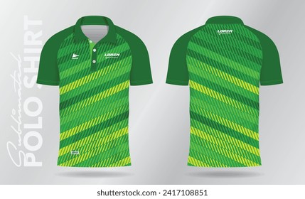 green background pattern for polo shirt and jersey uniform mockup