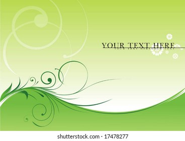 green background with pattern for text