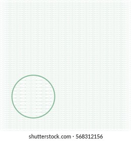 Green background. Patterns. It can be used for diploma, certificate, Guilloche.