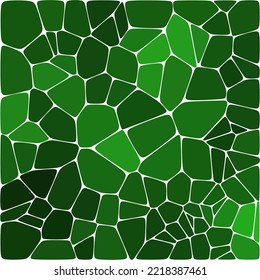 Green  background of pebbles. polygonal style. Design element.