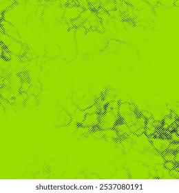 Grüner Hintergrund mit einem abstrakten, grunzigen Retro-Pixelmuster. Vektorgrafik
