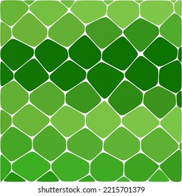 Fondo verde de estilo poligonal. Mosaico. Burbujas. Fondo vectorial.