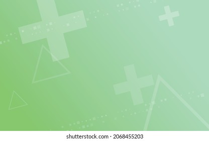 green background, random minimalist abstract illustration vector for logo, card, banner, web and printing.