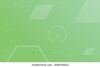 green background, random minimalist abstract illustration vector for logo, card, banner, web and printing.