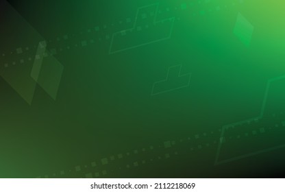 Fondo verde, vector de ilustración abstracta al azar minimalista para logotipo, tarjeta, banner, web e impresión.
