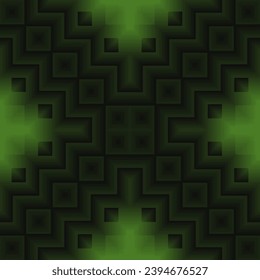 Green background with rhombus. Seamless pattern. Vector.