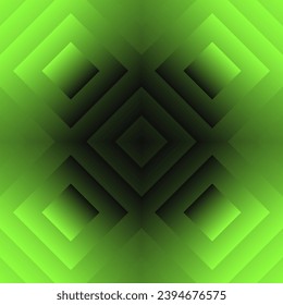 Green background with rhombus. Seamless pattern. Vector.