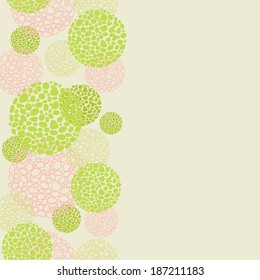 green background from round abstract forms with a place for the text