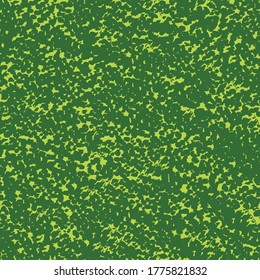 Fondo verde con salpicaduras dispersas. Patrón textil de camuflaje. Superficie moteada.