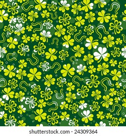 green background with shamrock