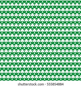 Green background with shamrocks for St. Patrick's Day