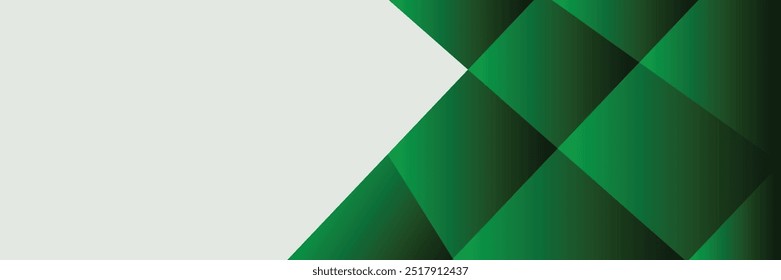 Plano de fundo verde com gradação de forma e cor. Abstrato vetor horizontal terno promoção de mídias sociais, fundo, voucher, etc