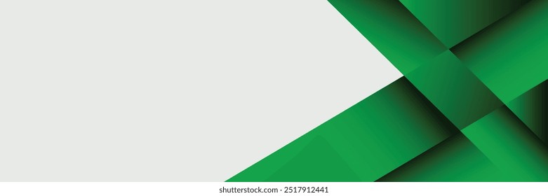 Green background with shape and color gradation. Abstract horizontal vector suit social media promotion, backdrop, voucher, etc