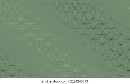 Green background with shiny gradient geomatric pattern