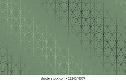 Grüner Hintergrund mit glänzendem geomatrischem Farbverlauf-Muster