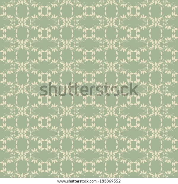 Green Background Silhouettes Plants Use Wallpaper Stock Vector (Royalty ...